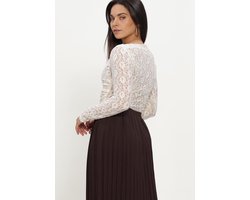 GRACE & MILA Top Tops & T-shirts Dames - Shirt - Ecru - Maat XS
