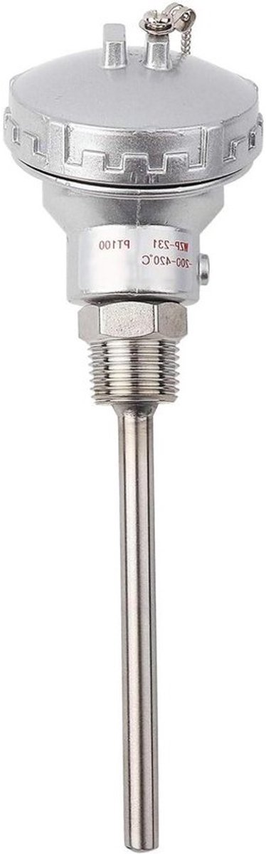 Thermokoppel Aansluitkop - Temperatuursensor Hoofd - Temperatuur Meten - Roestvrij Staal 201 - 1/2'' NPT Draad - Zilver