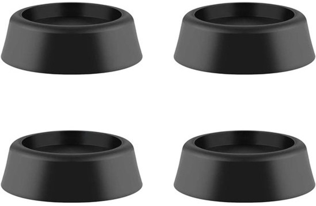 Wasmachine Trillingsdempers - Antivibratie Pads - Apparaat Stabiliseren - Schokabsorberend Rubber - 4 stuks 6.5x4.5x2 cm - Zwart