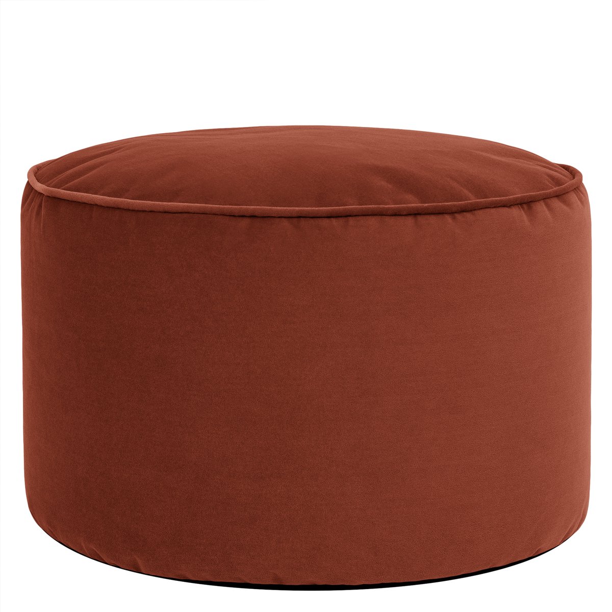 icon - Milano Poef - Ronde Zitzak Hocker - Fluweel - Terracotta