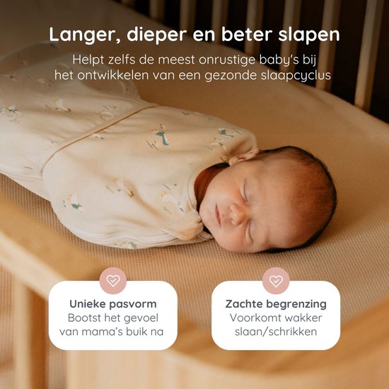 Puckababy Piep Inbakerslaapzakje baby (0-3m) - Geese - Katoen TOG 0.5 — afbeelding 3
