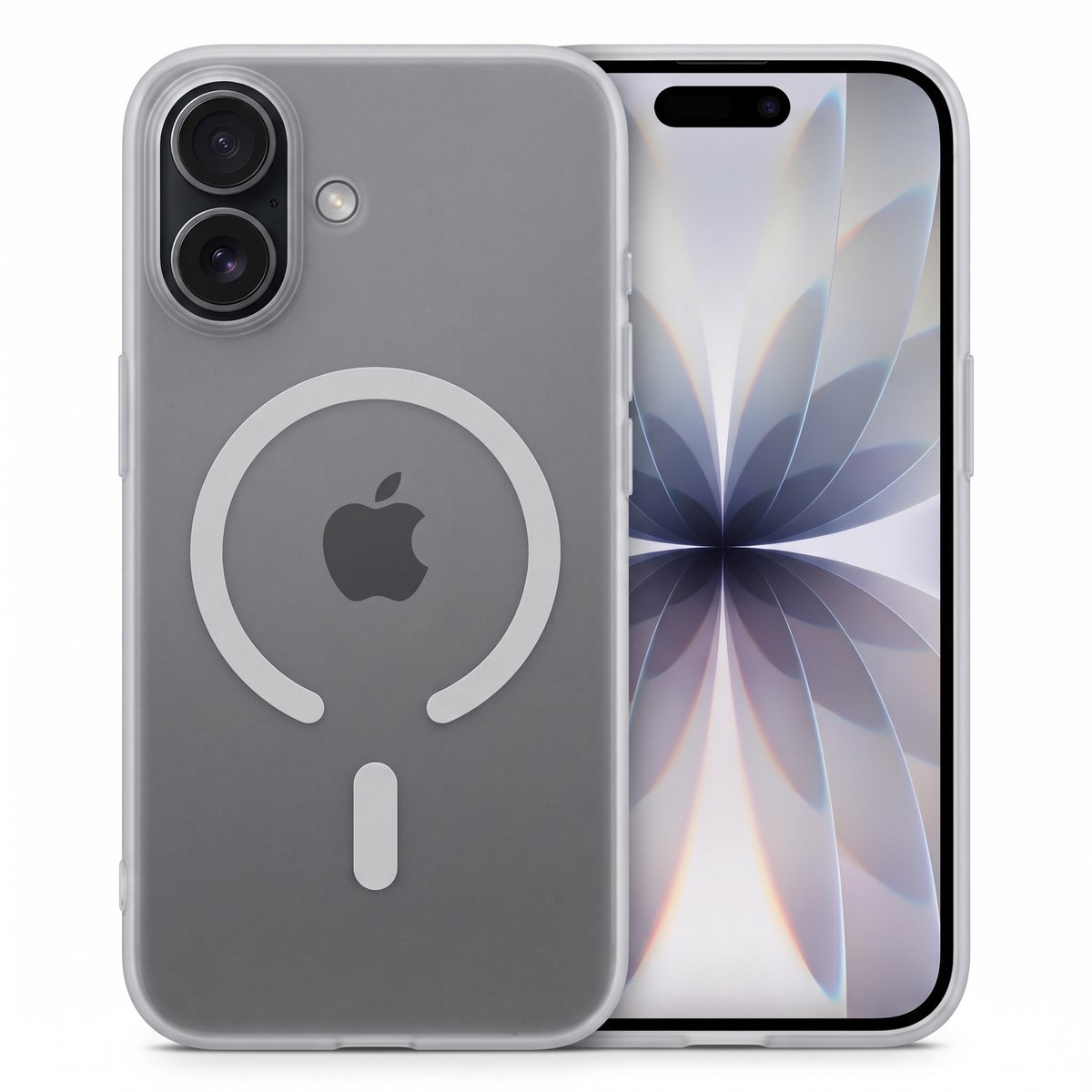 iCall MagMat Hoesje - Geschikt voor iPhone 17 - Geschikt voor Magsafe - Ultradun Mat Transparant