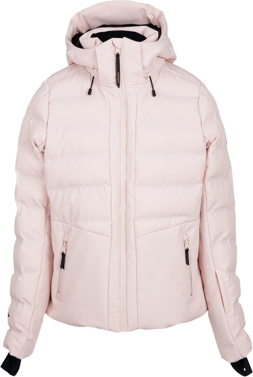 Brunotti Lapista Skijas Dames – Ski Jas Wintersport Tailored Fit Waterdicht Skipashouder Sepia Rose