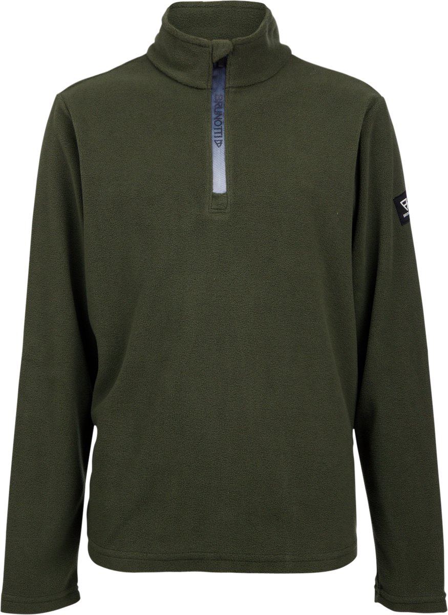 Brunotti Tenny Snow Fleece Jongens Deep Fleece Vest Wintersport Kleding Micro Fleece Lichtgewicht 152 Groen