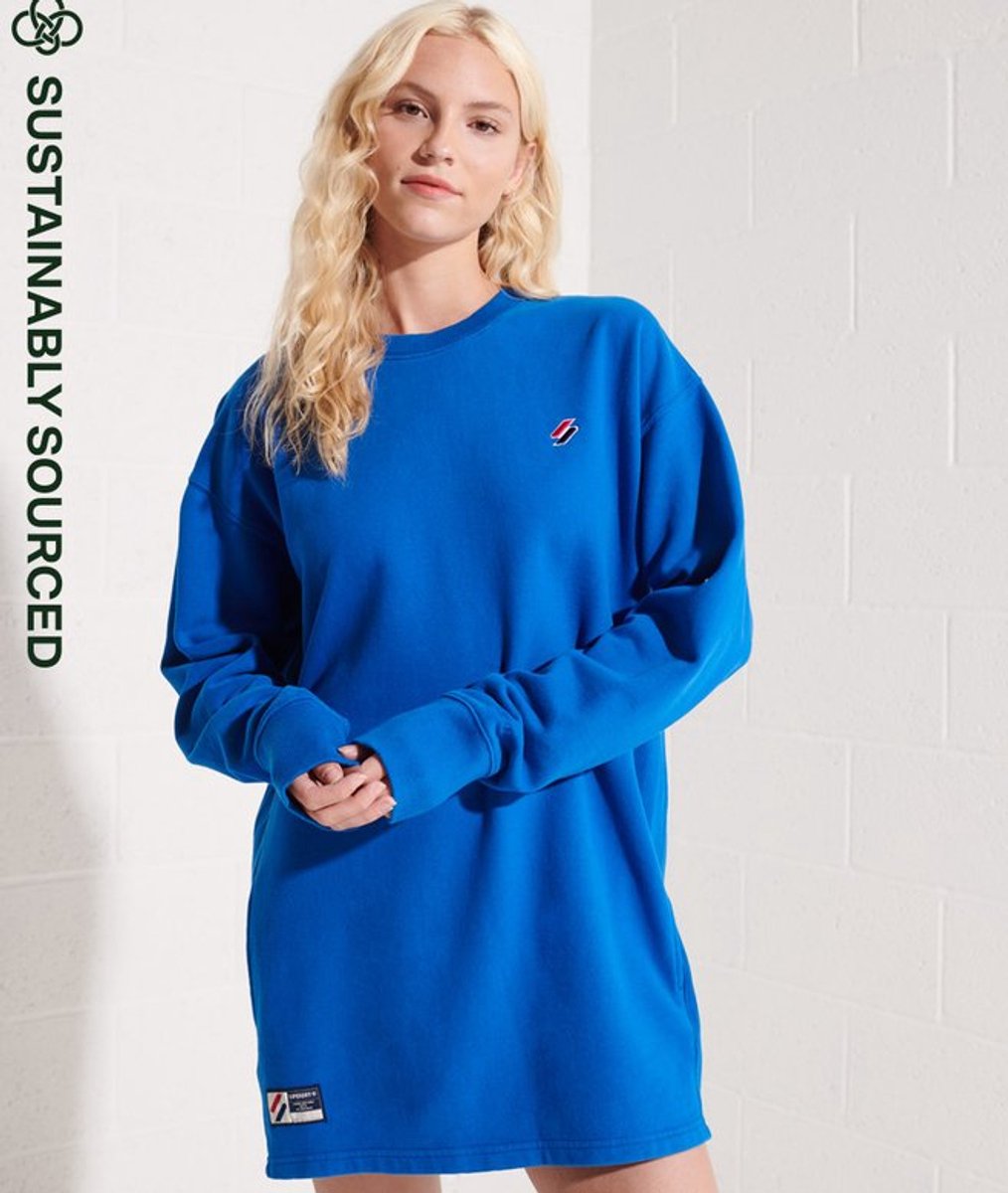 superdry Organic Cotton Code Oversized Crew Dress