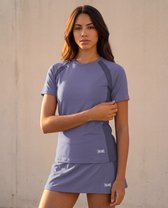Sjeng Sports SYRENA - Maat: S Blue Grape - Tennis Shirt Vrouwen - Sportshirt - 87% polyester, 13% elastaan