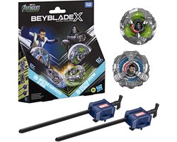 Beyblade X en Marvel-collab Doctor Doom 0-80LO vs. Mister Fantastic 9-65A