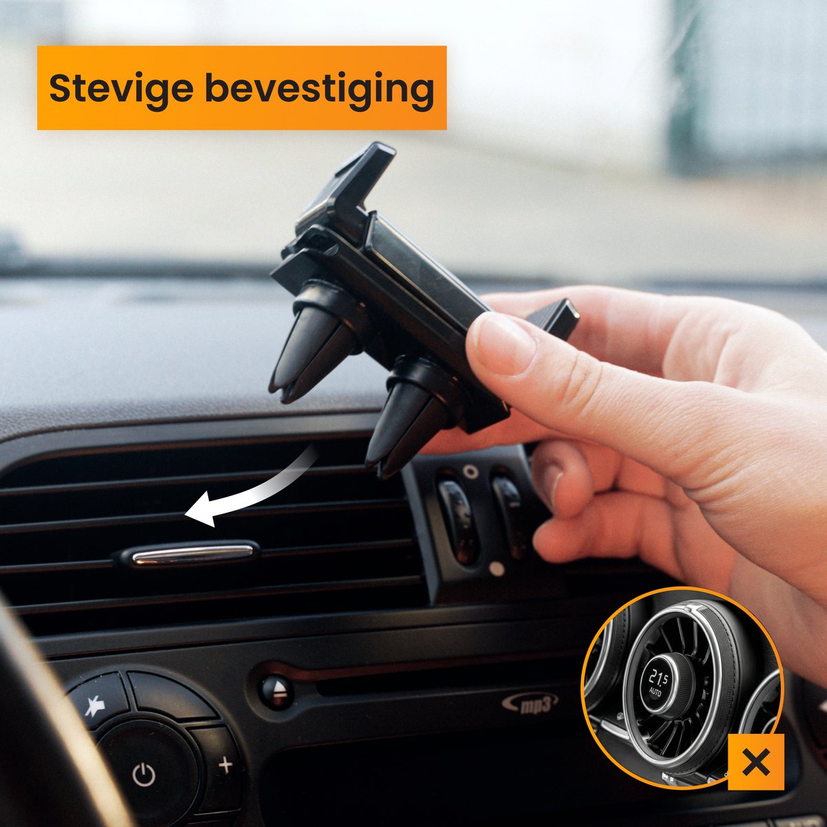 R2B Telefoonhouders Auto Ventilatie - 360° Rotatie - Telefoonhouder Auto - GSM Houder Auto - Mobiel Houder Auto - Autohouder - Telefoon Houder - Auto Telefoonhouder - Phone Holder Car – foto 7