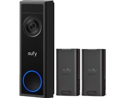 eufy Security C31 Video Deurbel- 2K Resolutie - Nachtzicht - Draadloos/Batterij + extra Batterij