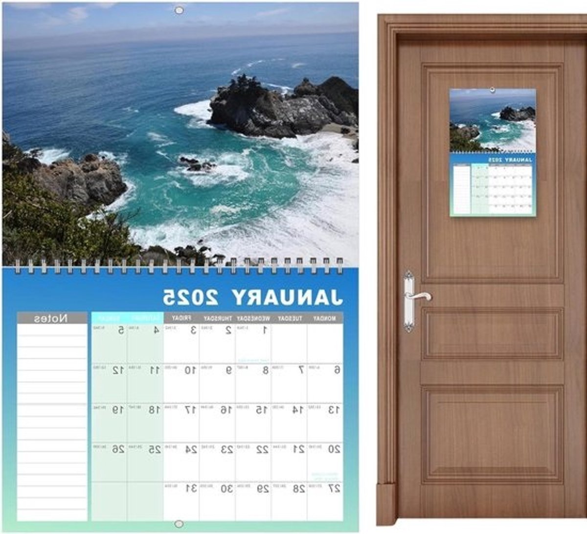 Wandkalender - Muurplanner Agenda - Afspraken Plannen - 18 Maanden Overzicht - 295 x 212 cm - Multicolor