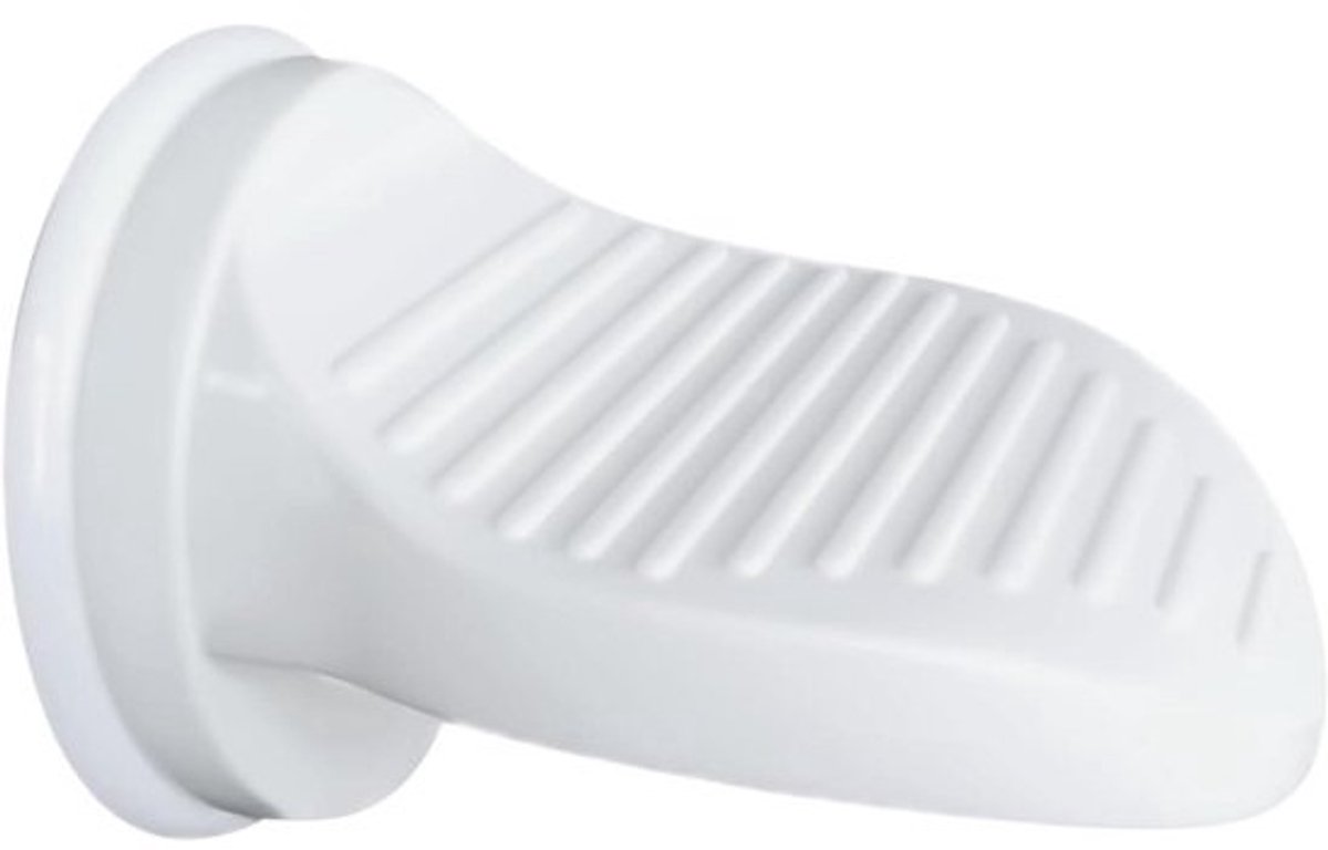 Douche Voetenbankje - Badkamer Pedaal - Scheren Benen - Antislip Stabiliteit - 12x12x16.5 cm - Wit