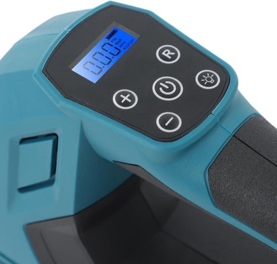 Accu Luchtcompressor - Draagbare Pomp Banden - Autobanden Oppompen - Automatische Stop Functie - 450 PSI - Groen Zwart — afbeelding 3