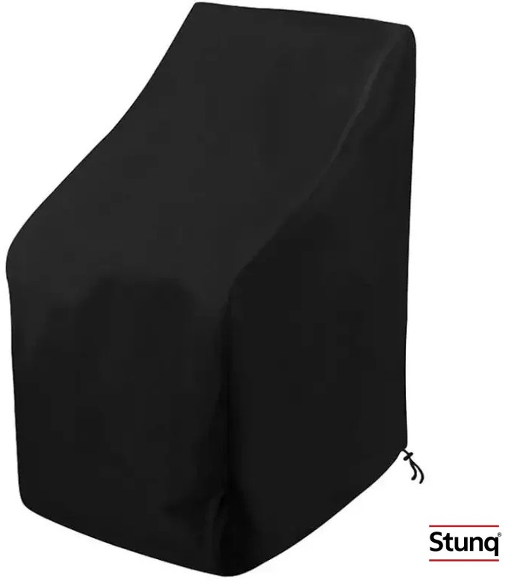 Stunq Waterdichte Stapelstoelhoes 210D – Premium Beschermer voor Buiten (Zwart)