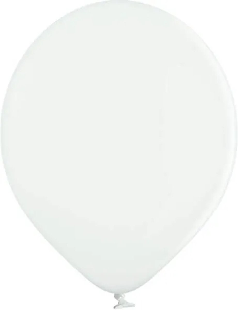 50 x ballon 30cm, wit (in bulk) *** PRO *** Gewicht : ± 3,2 grams per ballon
