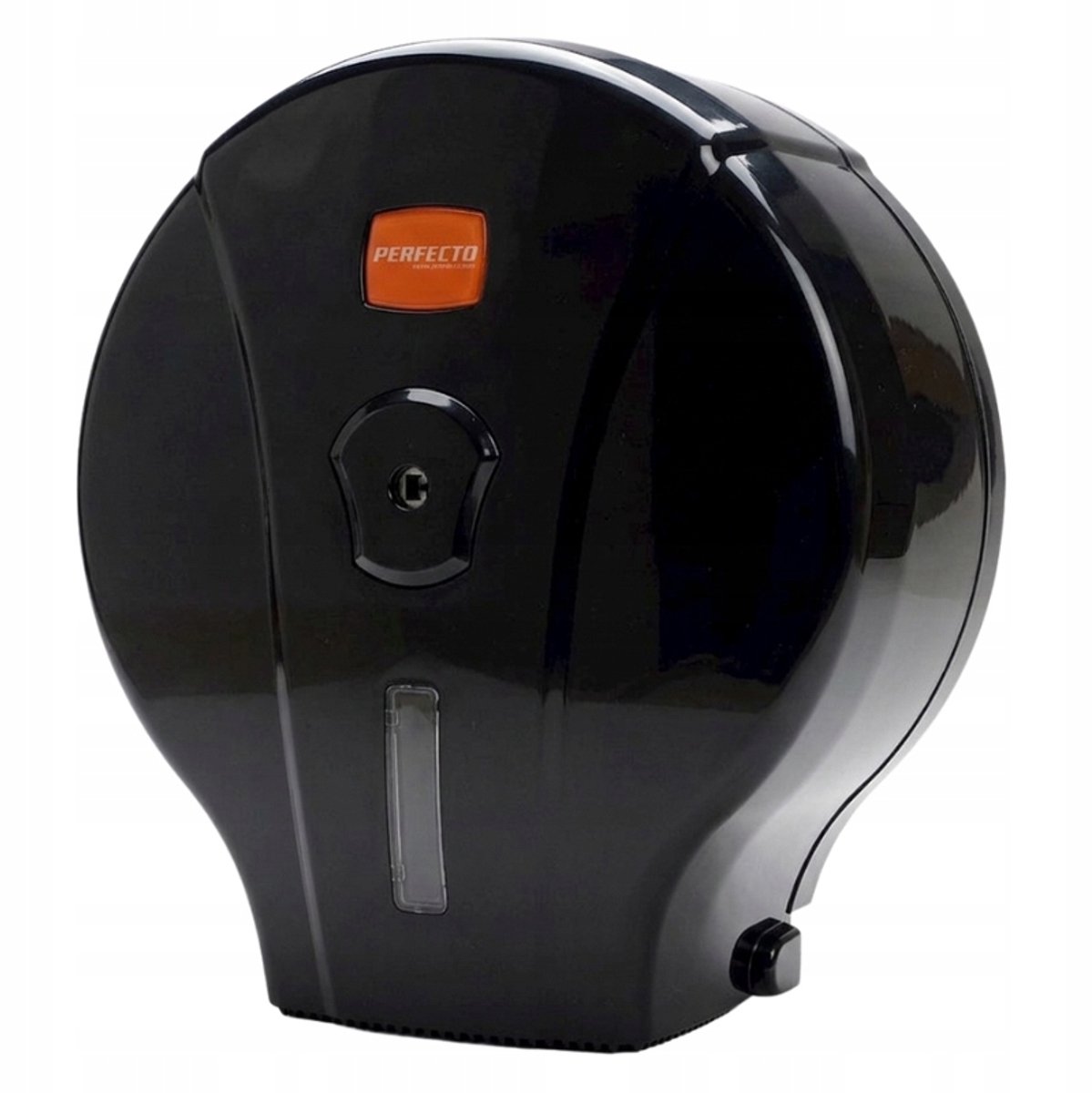 Zwarte ABS Jumbo Toiletrol Dispenser, Wandmontage, Afsluitbaar