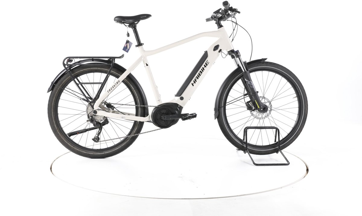 Haibike Trekking 3 Elektrische trekkingfiets Bosch Accu 500Wh 27,5" 2023 wit Pro