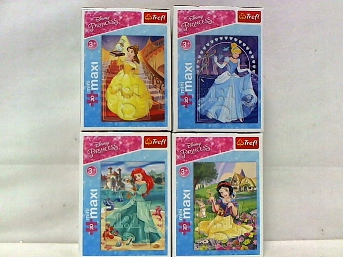 Puzzel miniMAXI 20 stukjes - Prinsessen Wereld