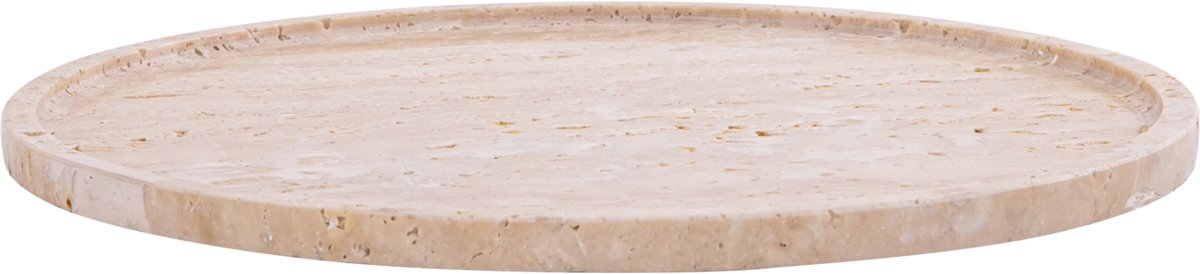 PTMD Brence Natural Travertine Round Shaped Plate M