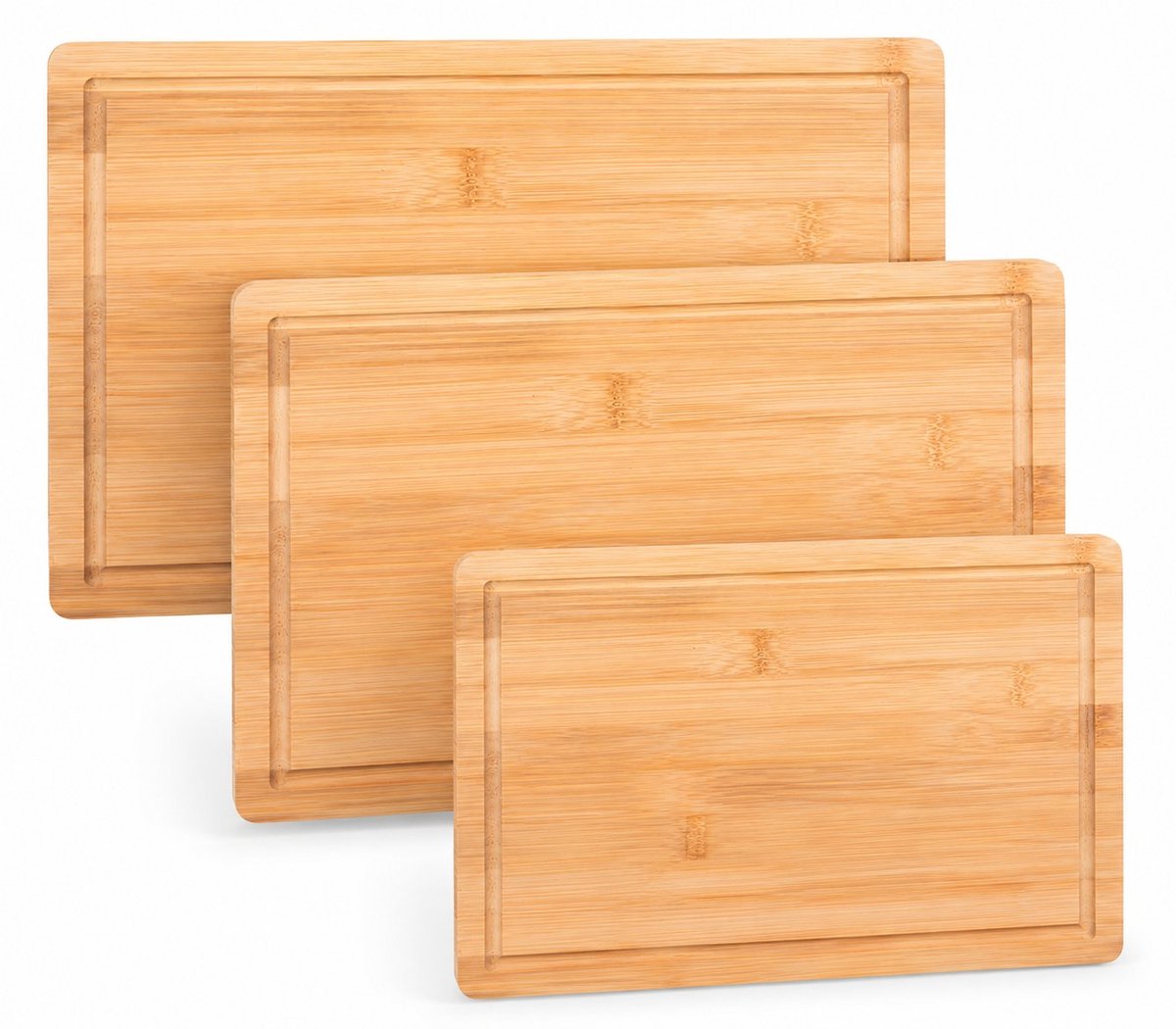 R&H® Snijplanken Set van 3, 38x27.5 cm, 34x23.5 cm, 23x15 cm, Vaatwasmachinebestendig