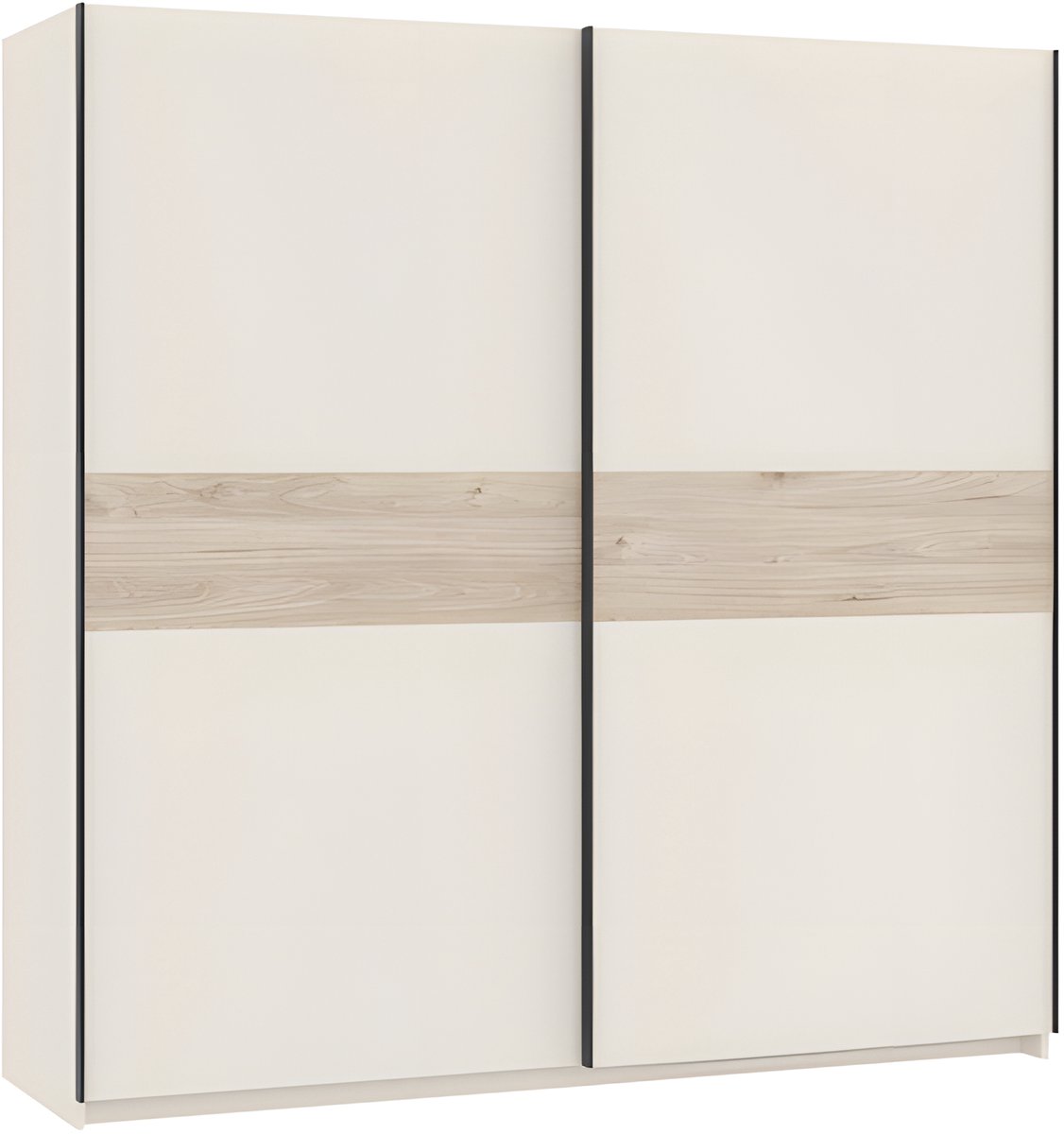 Interiax Kledingkast 'Bari' 2 Deuren | Cashmere/Artisan Eik | 204,5x200,2x60,3 cm