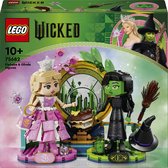 LEGO Wicked Elphaba en Glinda figuren, Bouwbare Speelgoed Poppetjes van Personages 75682