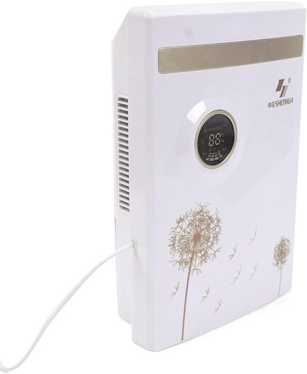 Luchtontvochtiger - Kamerontvochtiger - Vocht Reguleren - Automatische Ontvochtiging - 25 Liter - Wit Goud