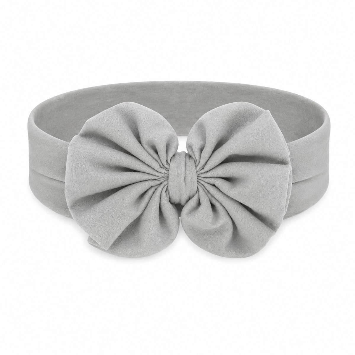 Haarsoires Haarband Baby - Strikje 10cm - Grijs