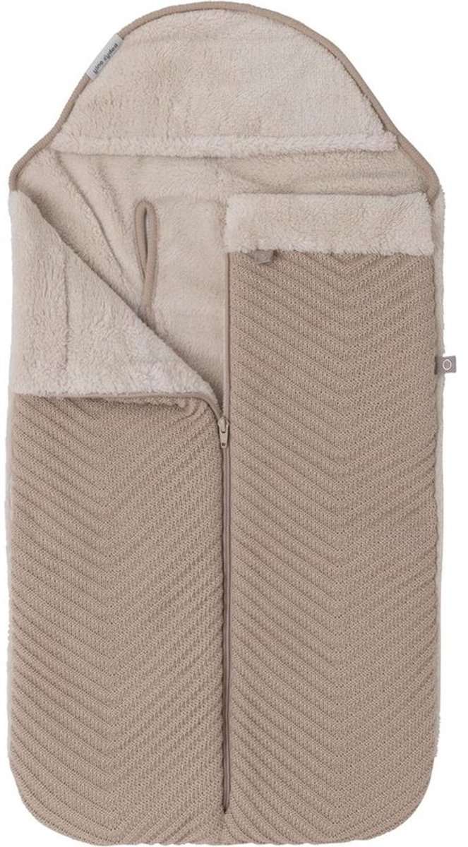 Baby Voetenzak - Autostoel Dekje - Warm Blijven - Innovatieve Voorrits - 86 x 38 cm - Beige
