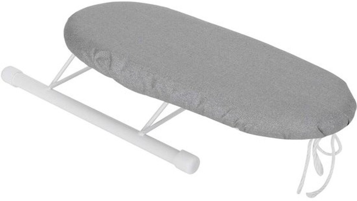 Opvouwbare strijkplank - Mini strijktafel - Kleine kledingstukken strijken - Ruimtebesparend ontwerp - 26 cm - Zilver