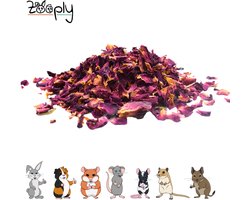 Zooply Rozenbloemblaadjes - Kruiden & Snacks - 100% natuurlijk - Voor konijnen & cavia's - 300 gram