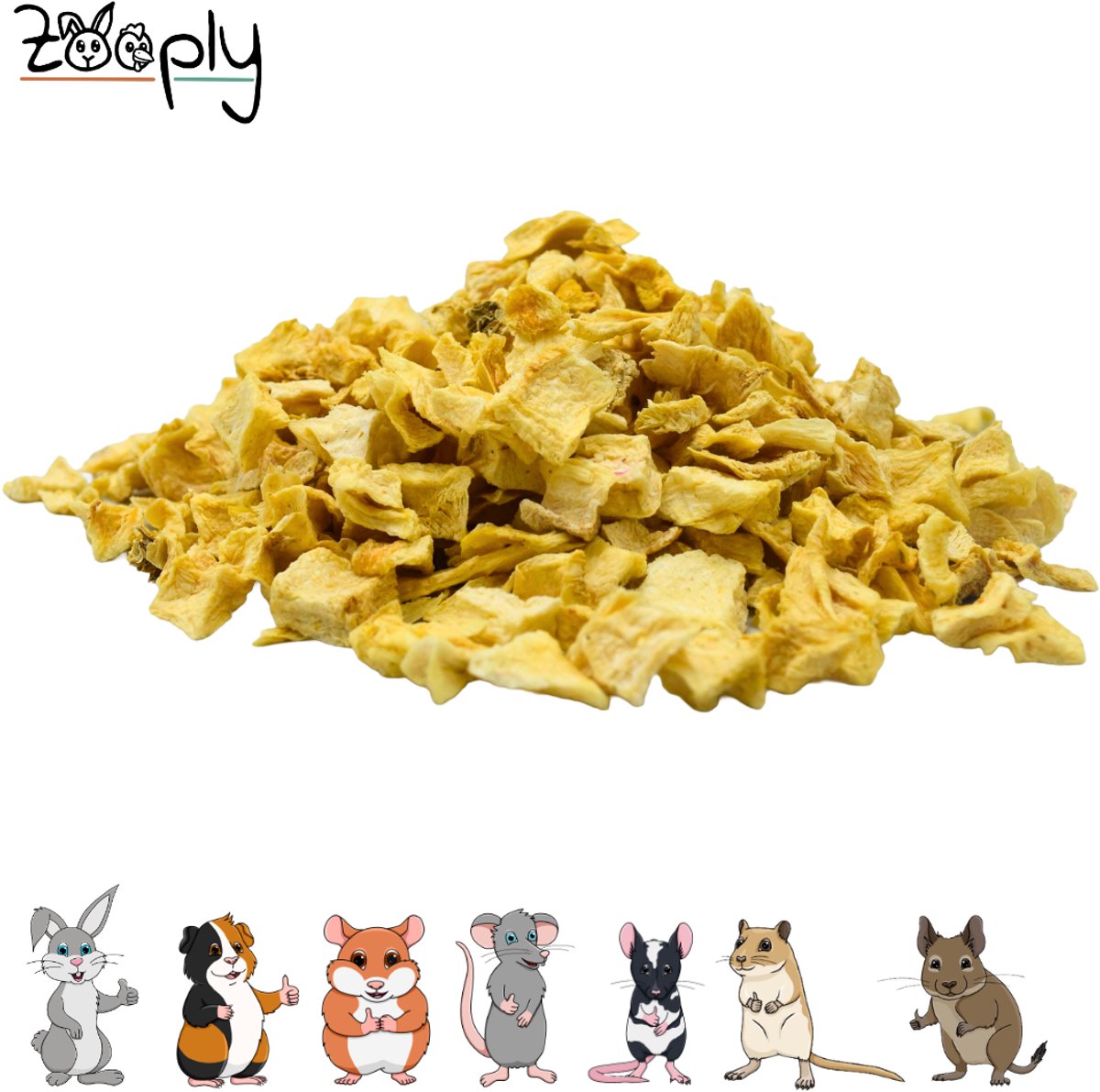 Zooply Pastinaak - Kruiden & Snacks - 100% natuurlijk - Voor konijnen & cavia's - 75 gram