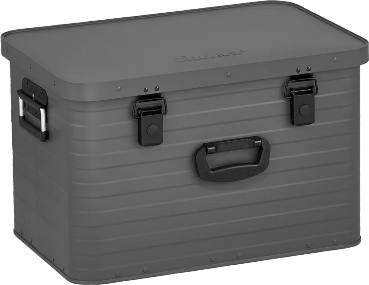 Enders Toronto - Aluminium Opbergkist - 63 liter - Stevige aluminium constructie - Stapelbaar - Deksel als tafelblad - Met drie handgrepen