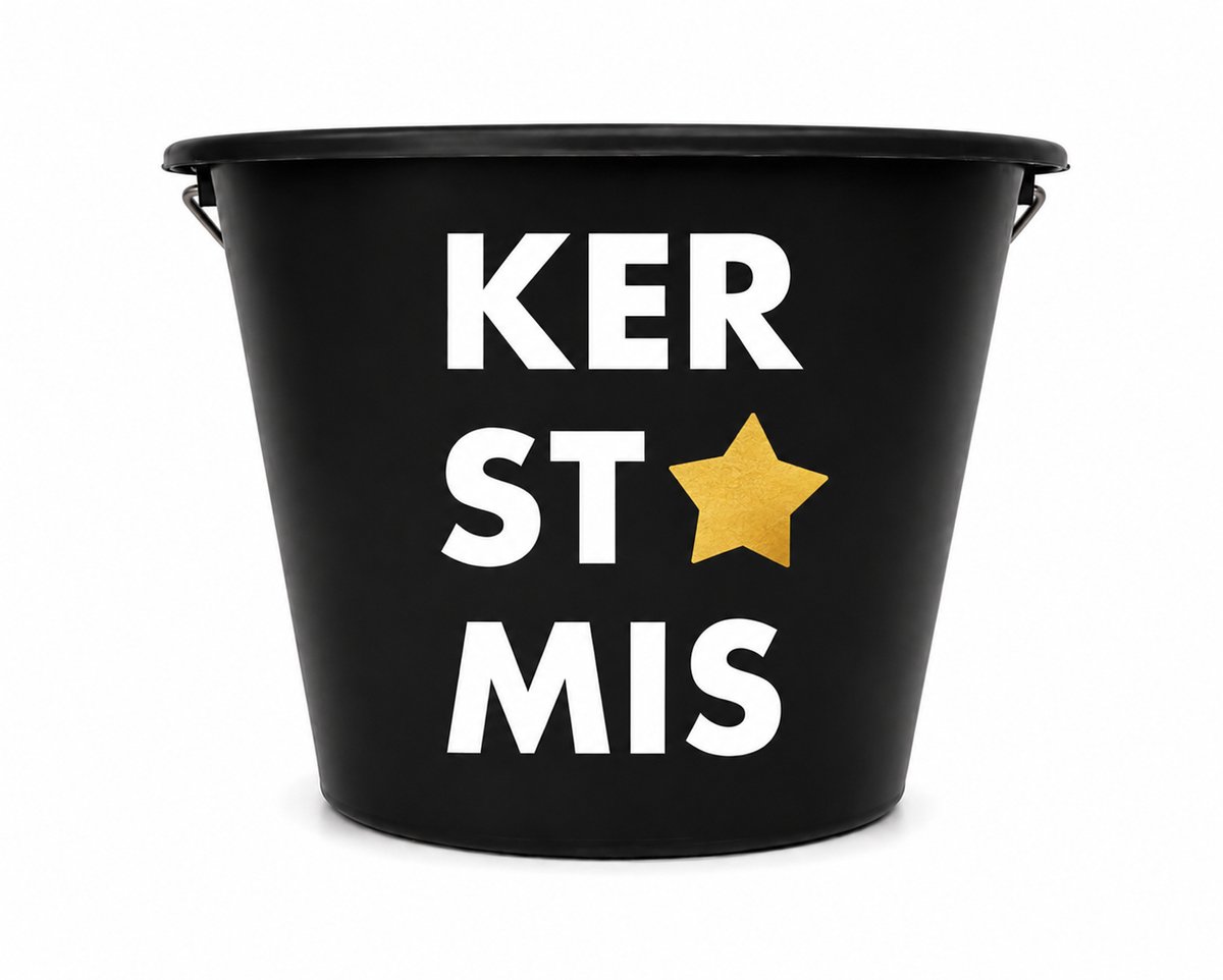 Emmer met tekst - Kerst emmer - Cadeau emmer - Kerstpakket - Verpakkingsemmer - Kerst in de emmer_ XLX®