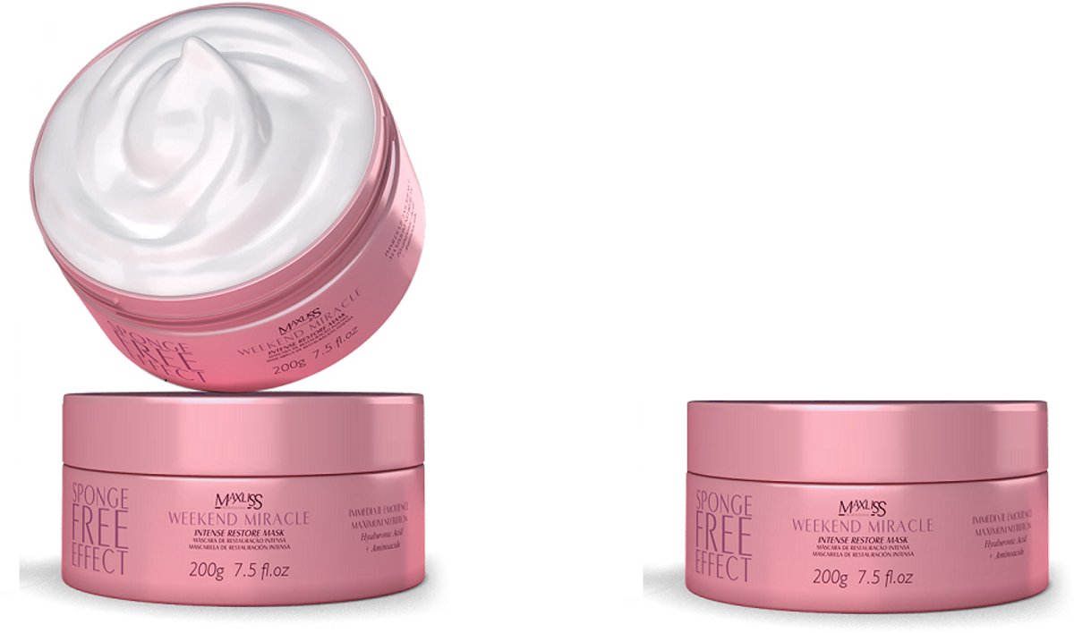 Maxliss - Sponge Free Effect - Weekend Miracle - Intense Restore Mask - 500 ml