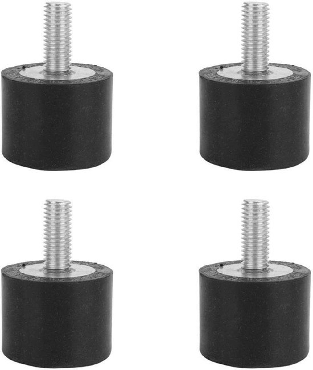 Dailygoods - Anti Vibration Rubber Mount - 4 Stuks - Shockabsorber - 25 Millimeter