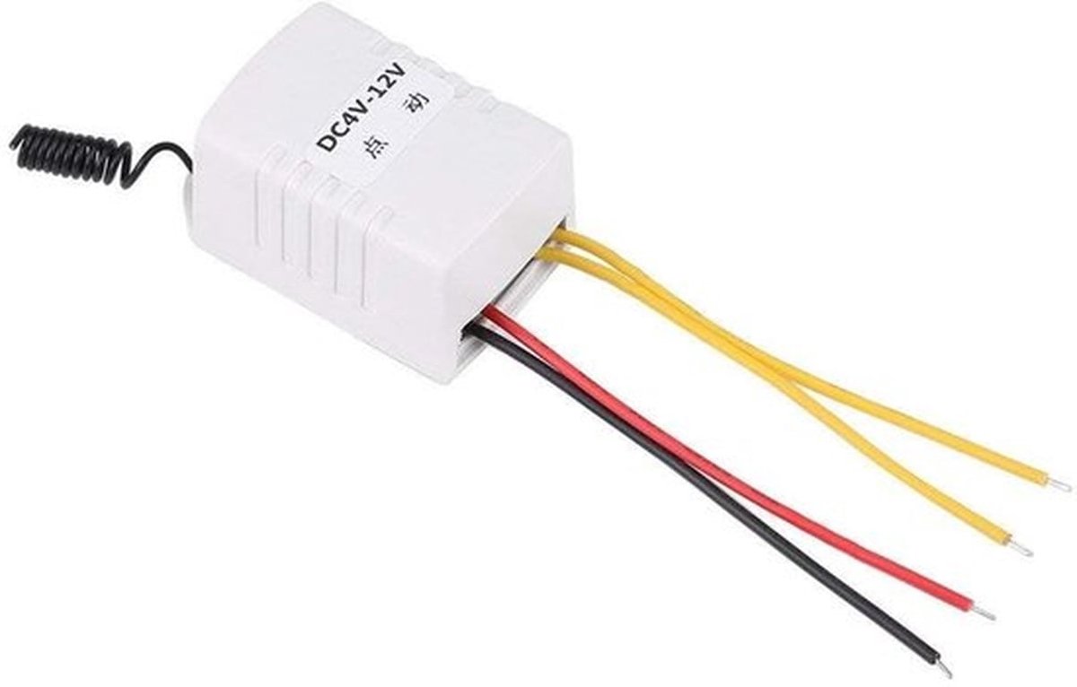 Draadloze Relay Ontvanger - 12V - Ideaal voor Automatisering - Compact Formaat - Schakelaar voor Computer en Auto - Betrouwbare Relay Con..
