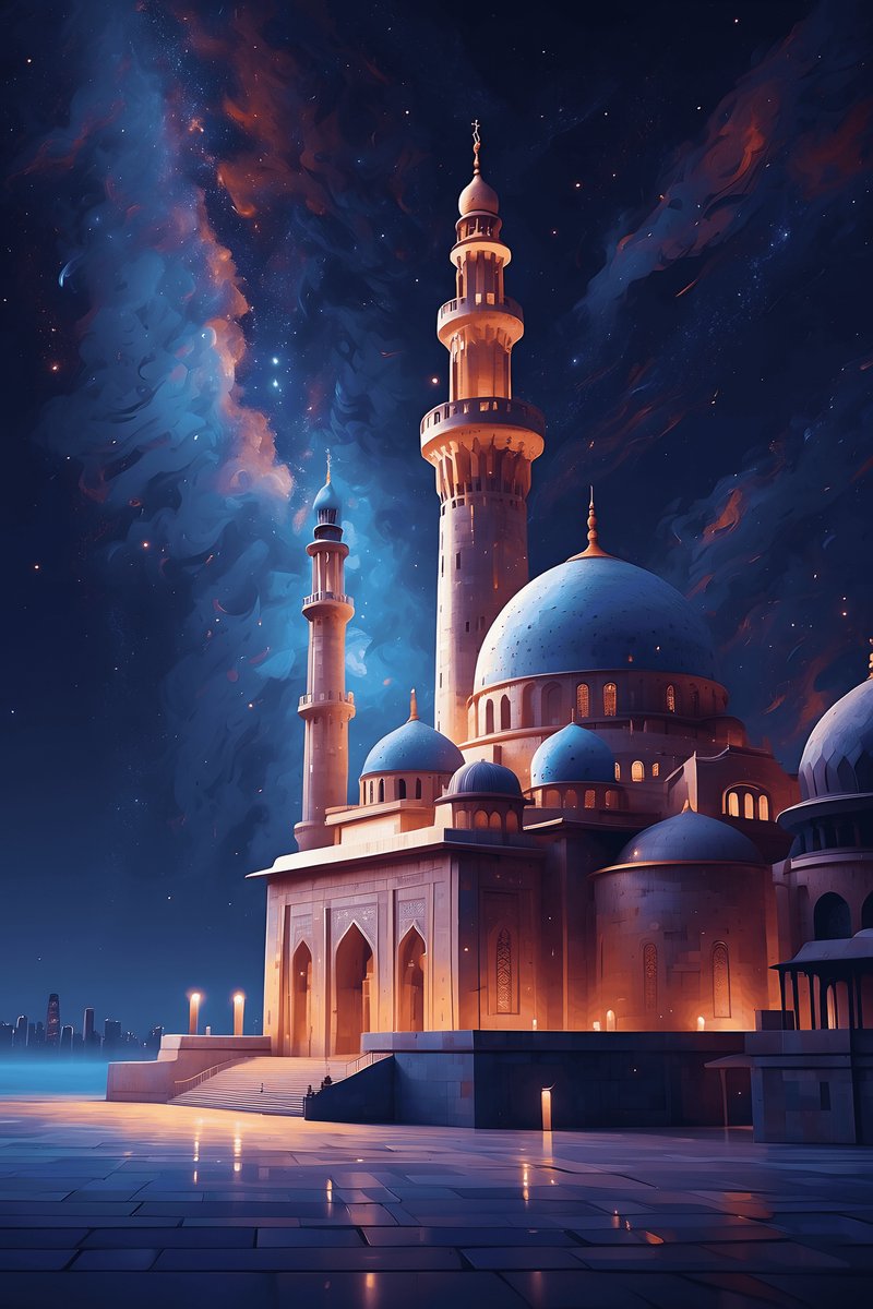 Moskee Poster - Islam - Gebeds - Wanddecoratie - posters - formaat 70x100cm - L2082MT