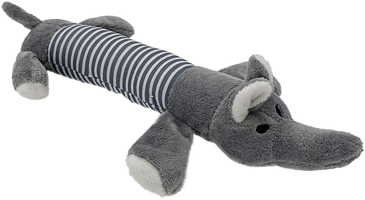 Surtep Animals pluchen hondenspeeltje olifant 25 x 4 cm