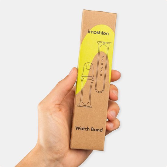 Imoshion horlogebandje verpakking met illustraties van een horlogebandje.