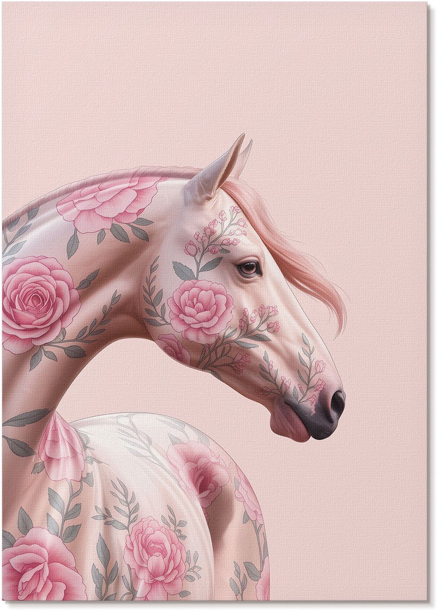 Tulup Polycanvas Wandposter - Engelachtige Figuur, Fotografie - A3 - Wit Design - Rechthoek - Muurkunst - Woonkamer, Slaapkamer, Kantoor - Klassiek