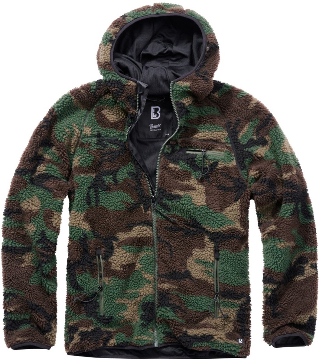 Brandit - Teddyfleece Worker Jacket - S - Groen