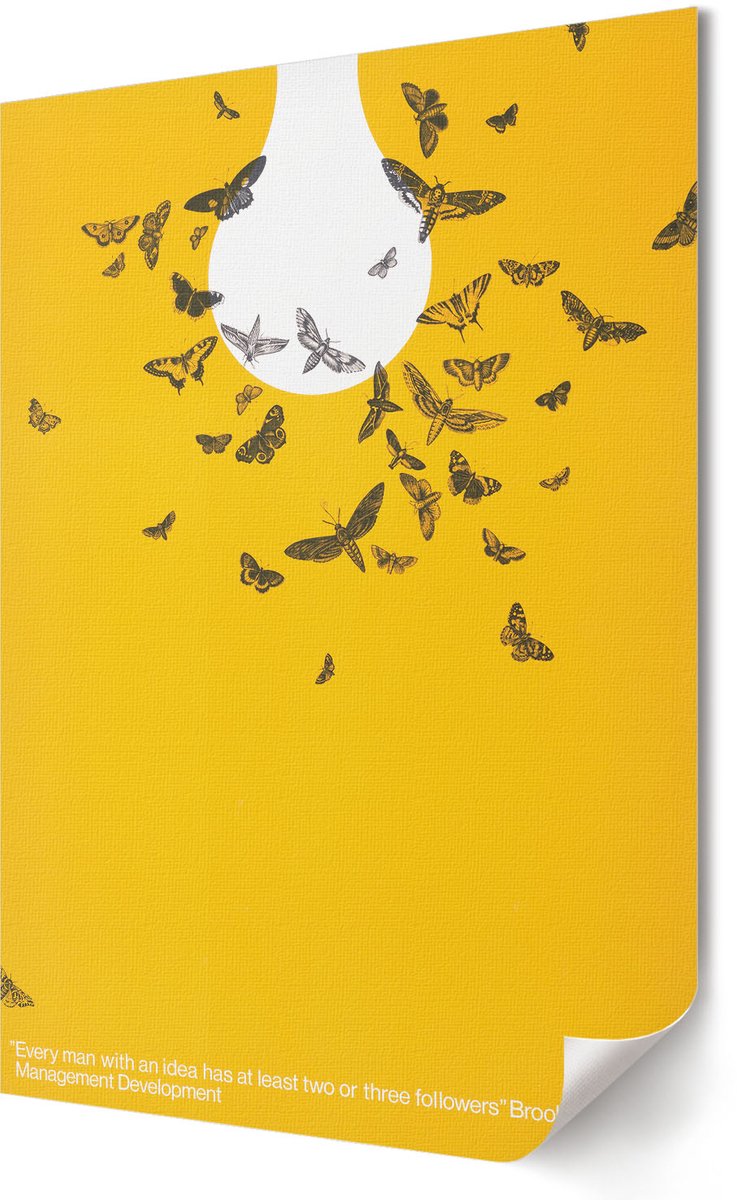 Coloray Polycanvas Poster - Poster Van Een Gloeilamp, Poster - 420 x 594 - Geel Illustratie - Rechthoek - Wandkunst - Woonkamer, Slaapkamer, Kantoor - Artistiek