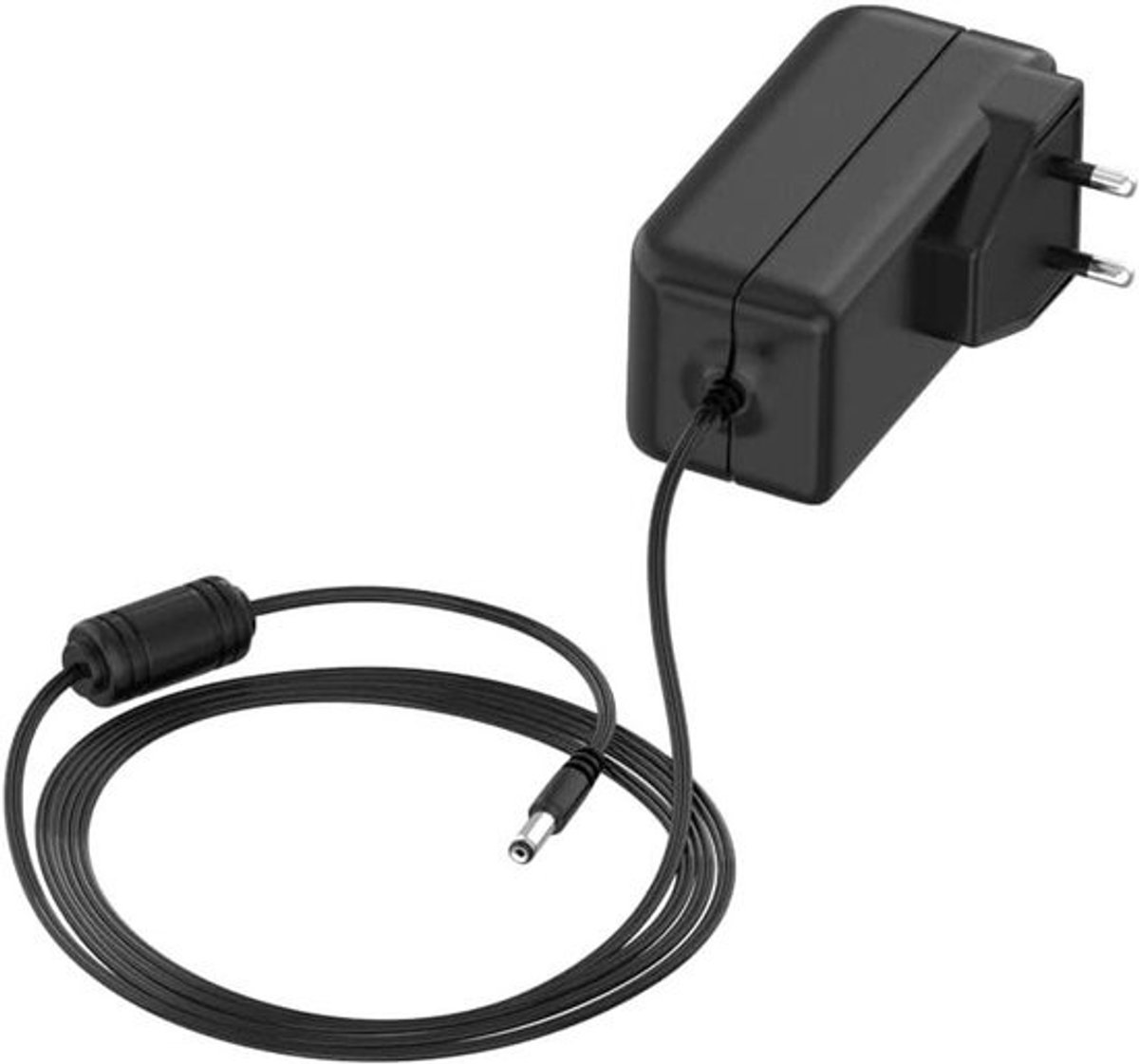 Adapter met Audiokabel - Voeding Kabel - Apparaten Aansluiten - EU Stroomvoorziening - 12.1 x 7.3 x 5.5 cm - Zwart