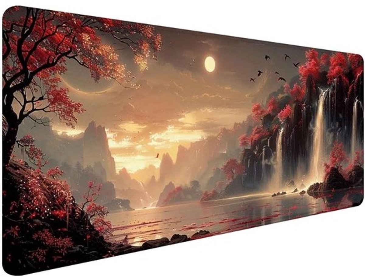 Grote Muismat - Bureauonderlegger XXL - Gaming en Kantoor - Antislip Rubberen Basis - 100 x 50 cm - Meerkleurig