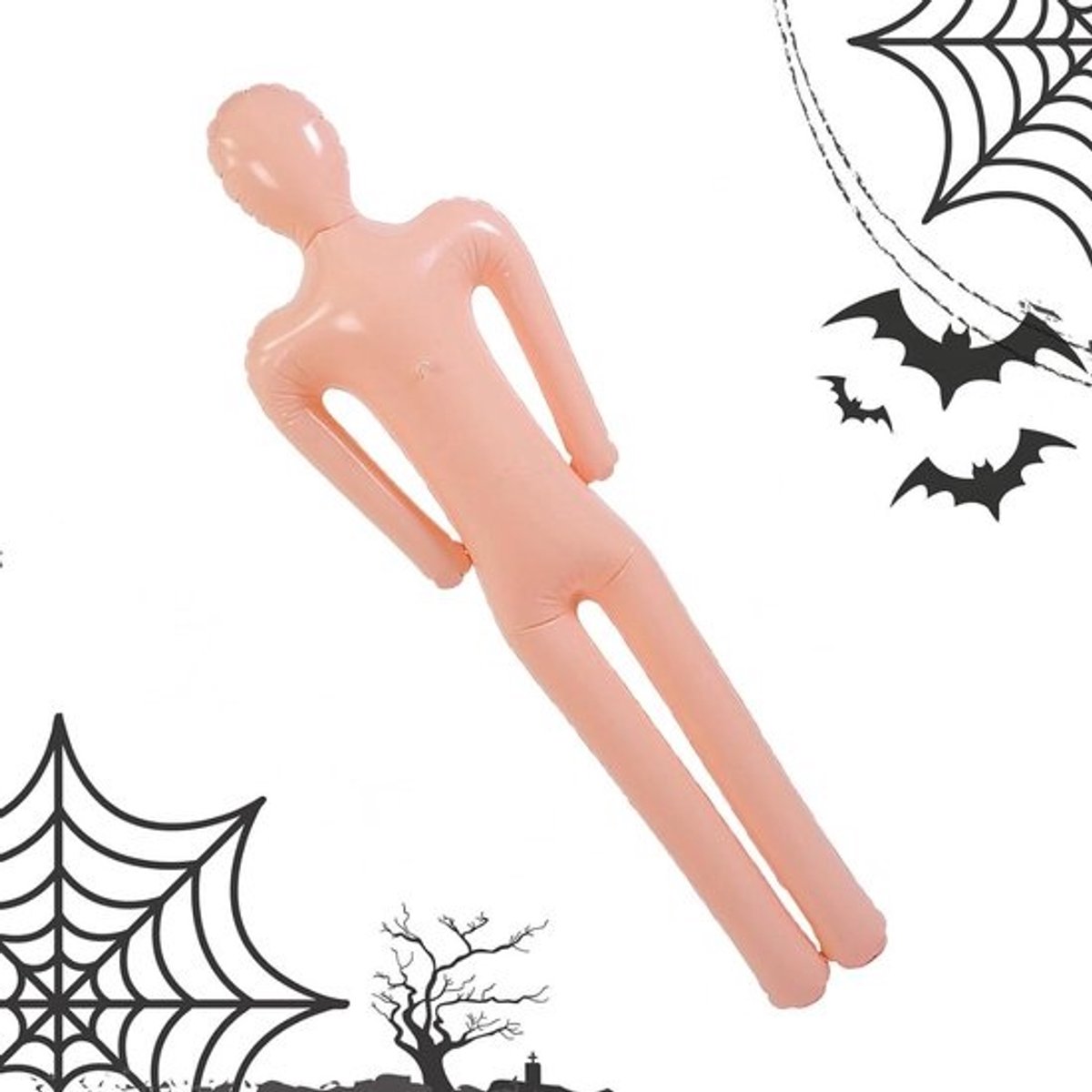 Opblaasbare Pop - Mannequin Decoratie - Halloween Versiering - Levensgroot Figuur - 60x156cm - Niet gespecificeerd