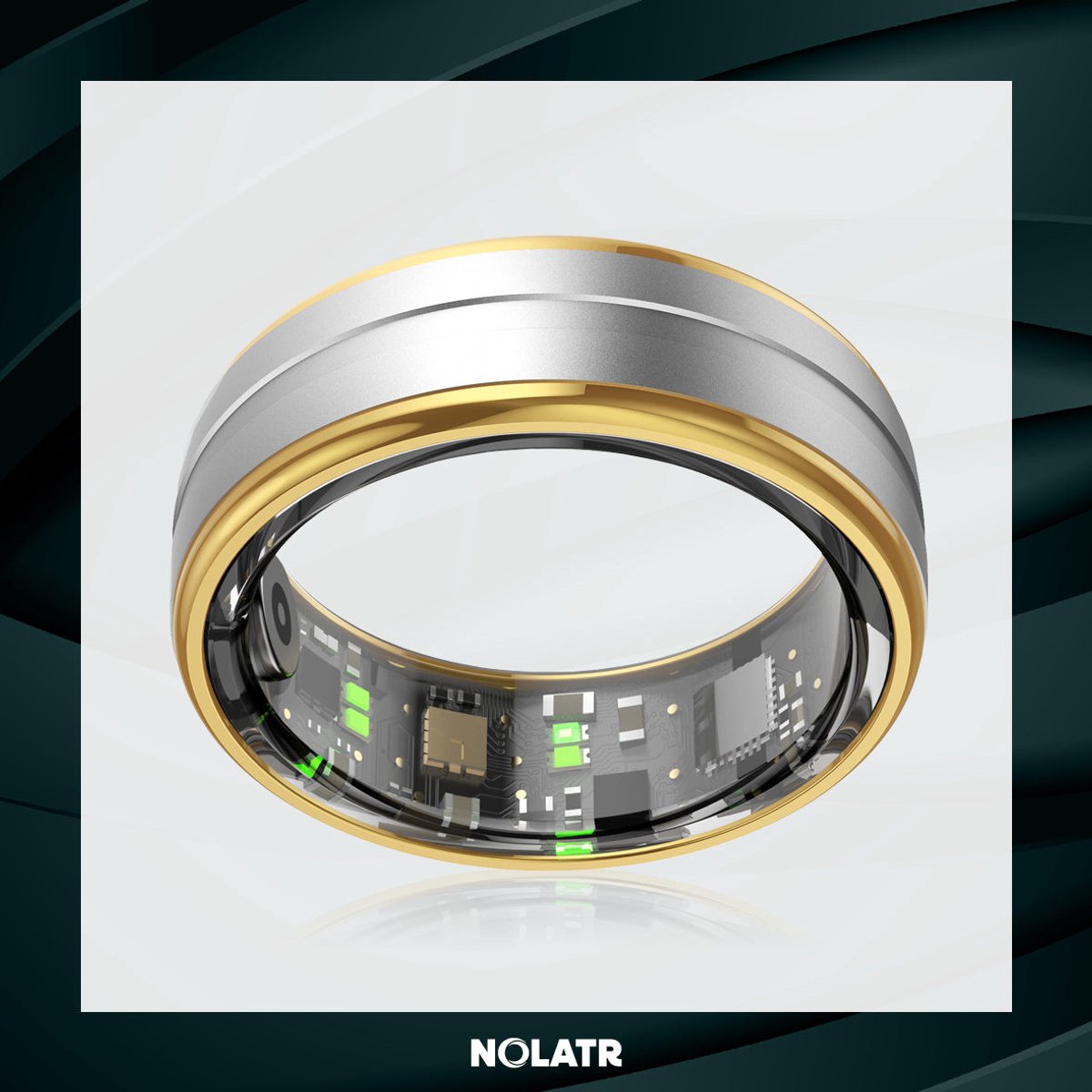 NOLATR CORE PRO - Stappenteller - Slaaptracker - Zilver - Maat 11