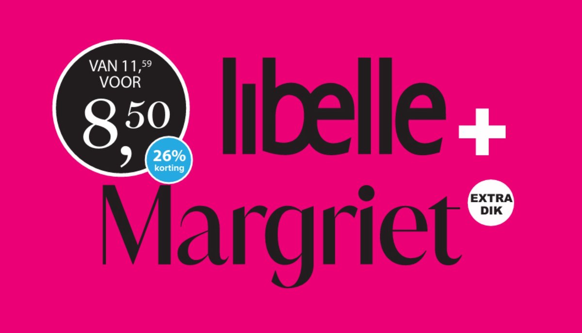 Tijdschriftenpakket Libelle + Margriet 2026-36 - Magazine voordeelpakket