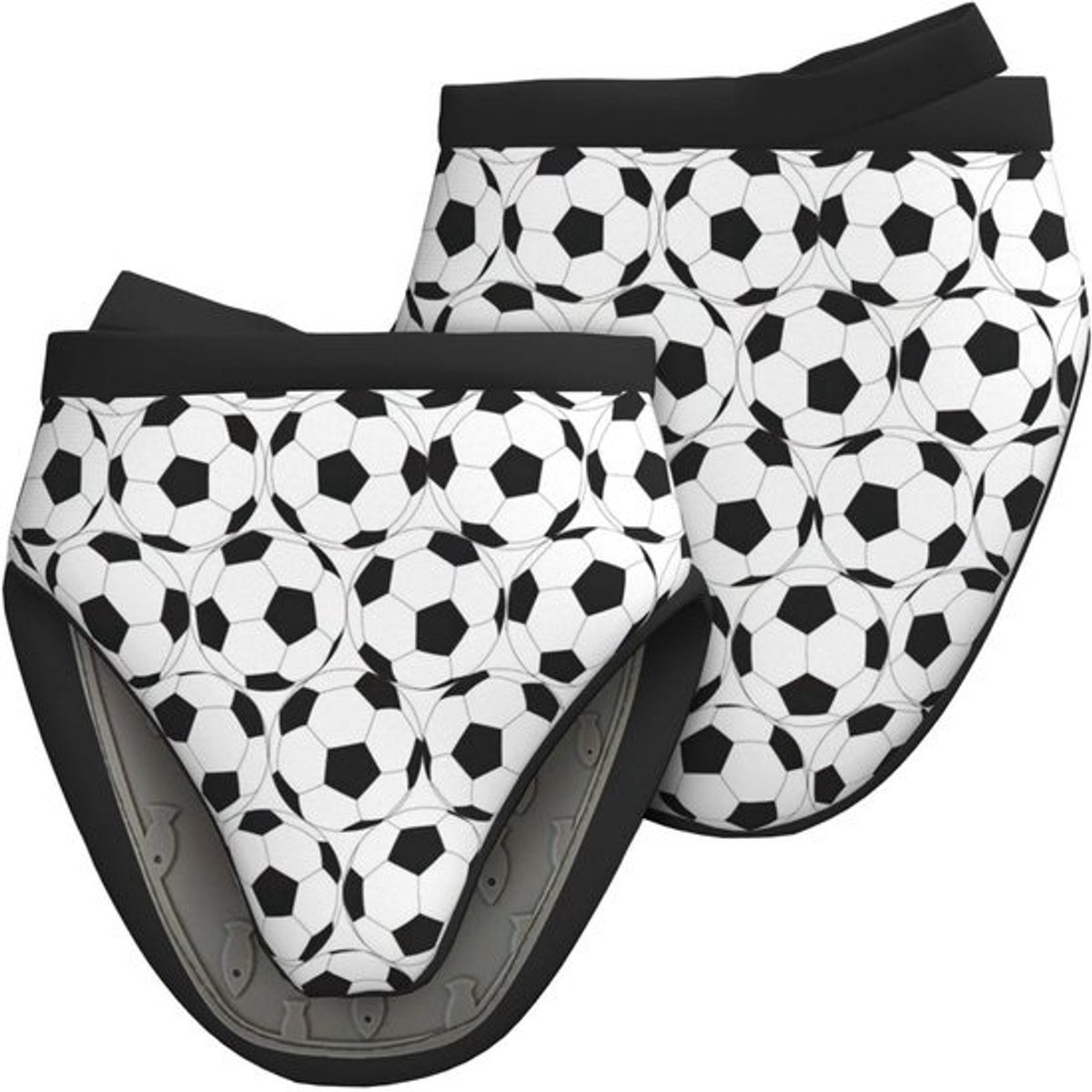 Ovenwanten Voetbalpatroon - Mini Ovenwanten Siliconen - Keuken Koken Bakken - Hittebestendig tot 260°C - 15.9 x 15.9 cm