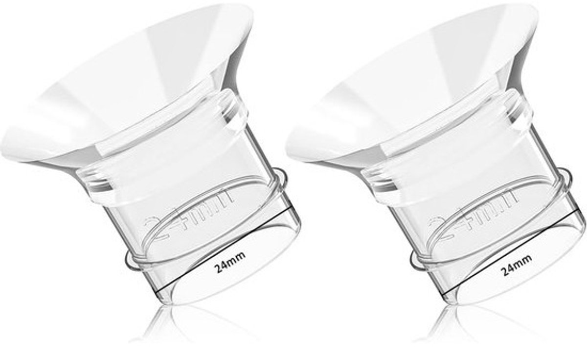 Borstkolf Accessoires - Flens Inzetstukken - Comfortabel Kolven - Maat Reductie - 24 mm