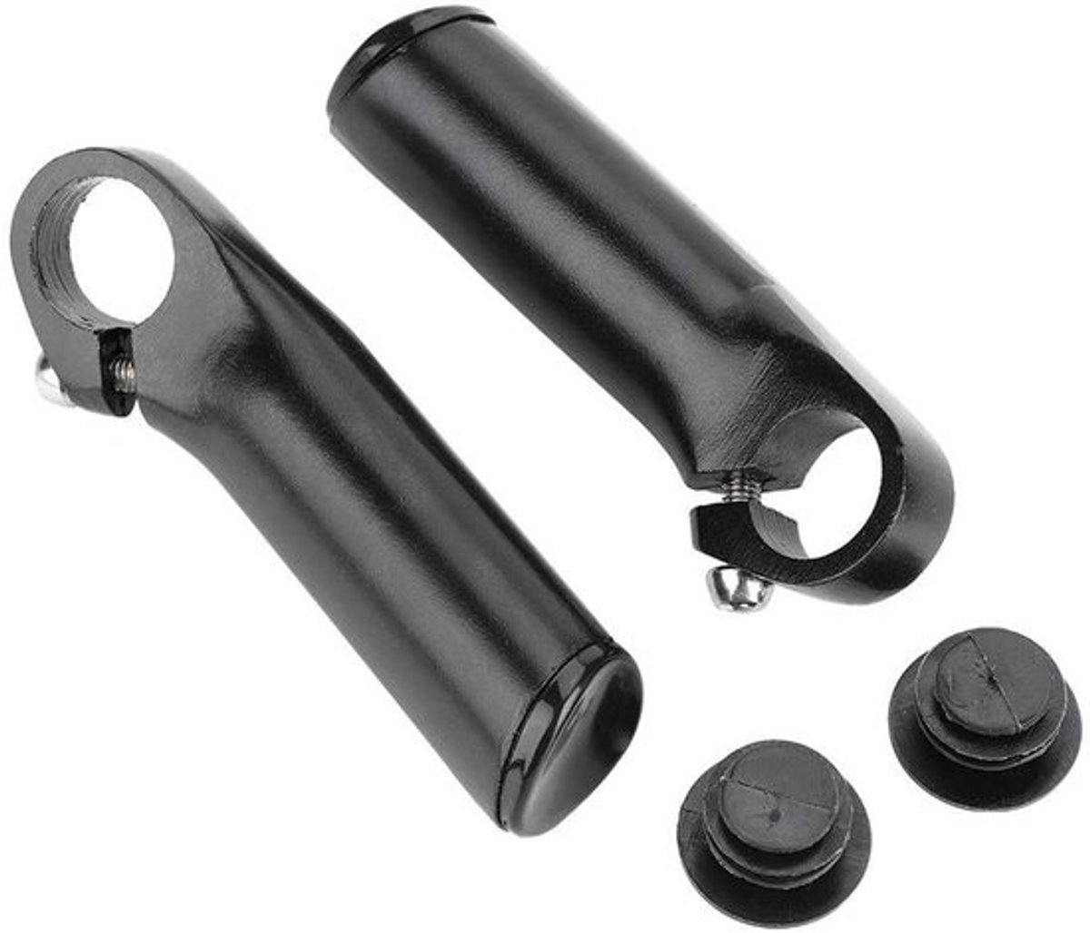 Fietsstuur Extender - Stuurbuis Verlenging - Extra Grip - Lichtgewicht Aluminium - 12.5 cm - Zwart